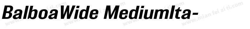 BalboaWide MediumIta字体转换